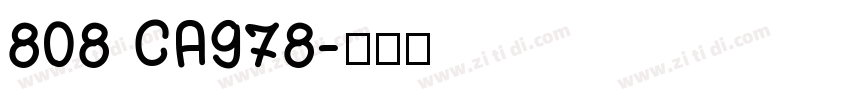 808 CA978字体转换